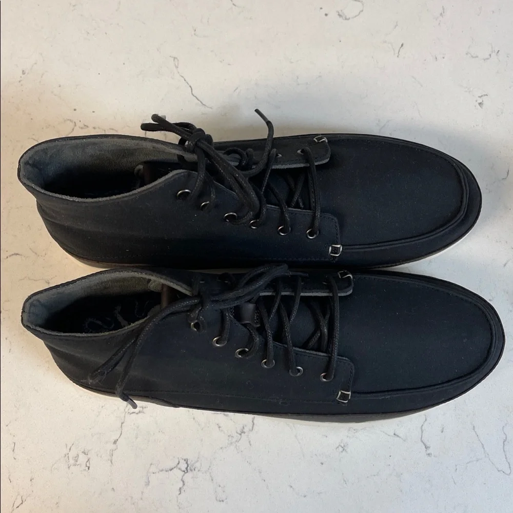 OluKai Chukka Boots Nalukai Kapa Boot Black High-Top Men's Shoes Size 11.5